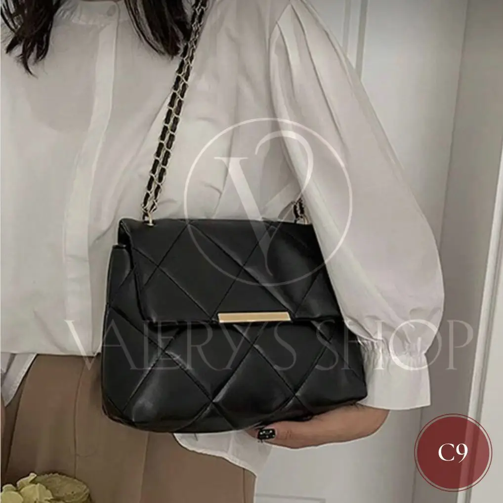 Bolso negro acolchado C9's photo #1