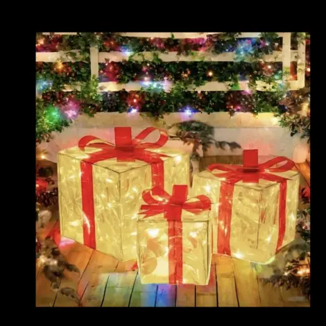 Set de 3 cajas de regalo decorativas f5's photo #1