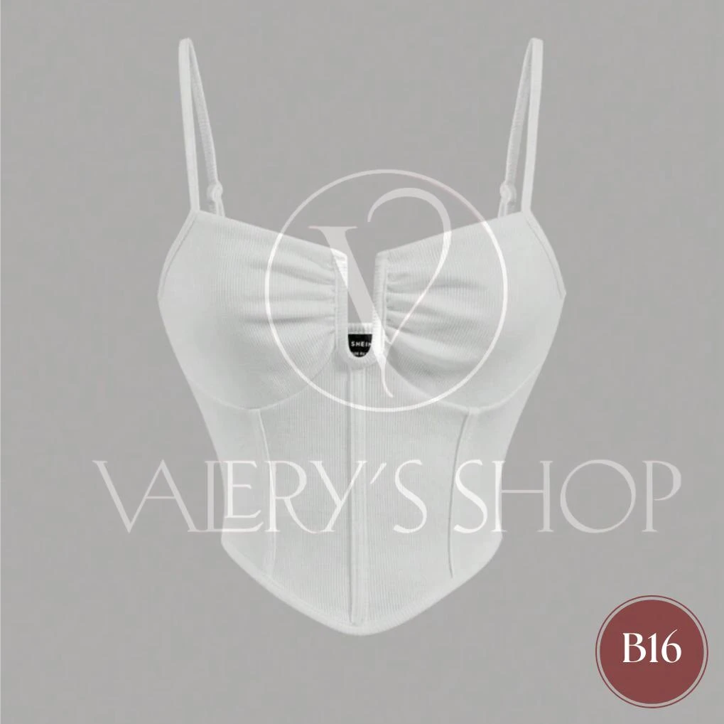 Blusa blanca tipo corsé B16's foto | Valery’s Shop |  BizneCubano