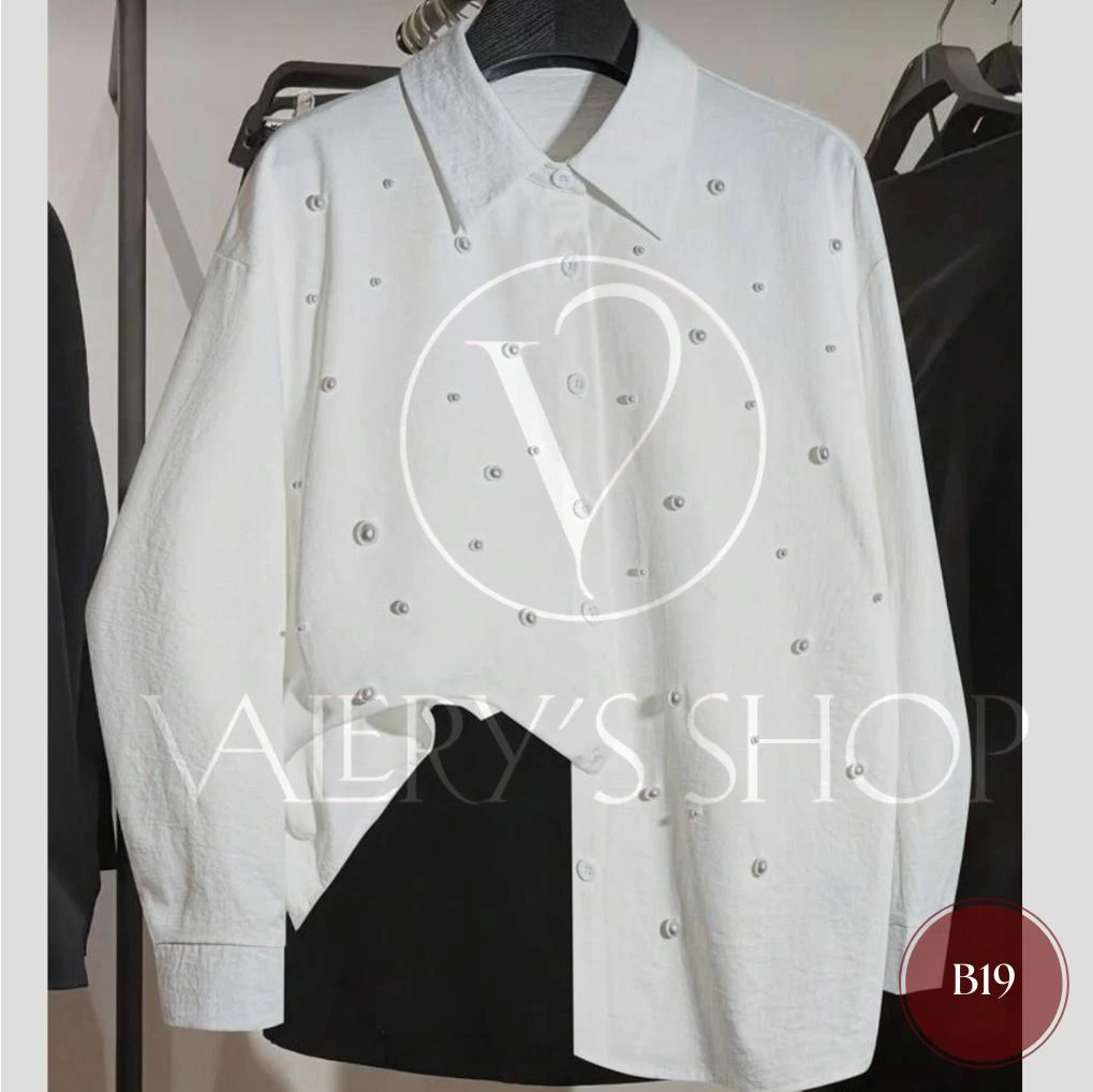 Camisa de mangas con perlas B19's foto | Valery’s Shop |  BizneCubano