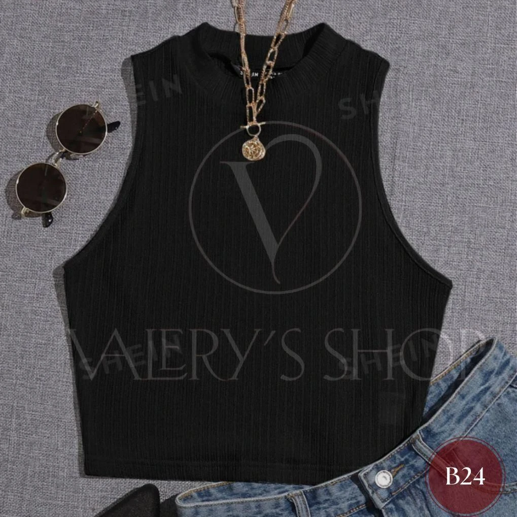 Top negro tejido canalé B24's foto | Valery’s Shop |  BizneCubano